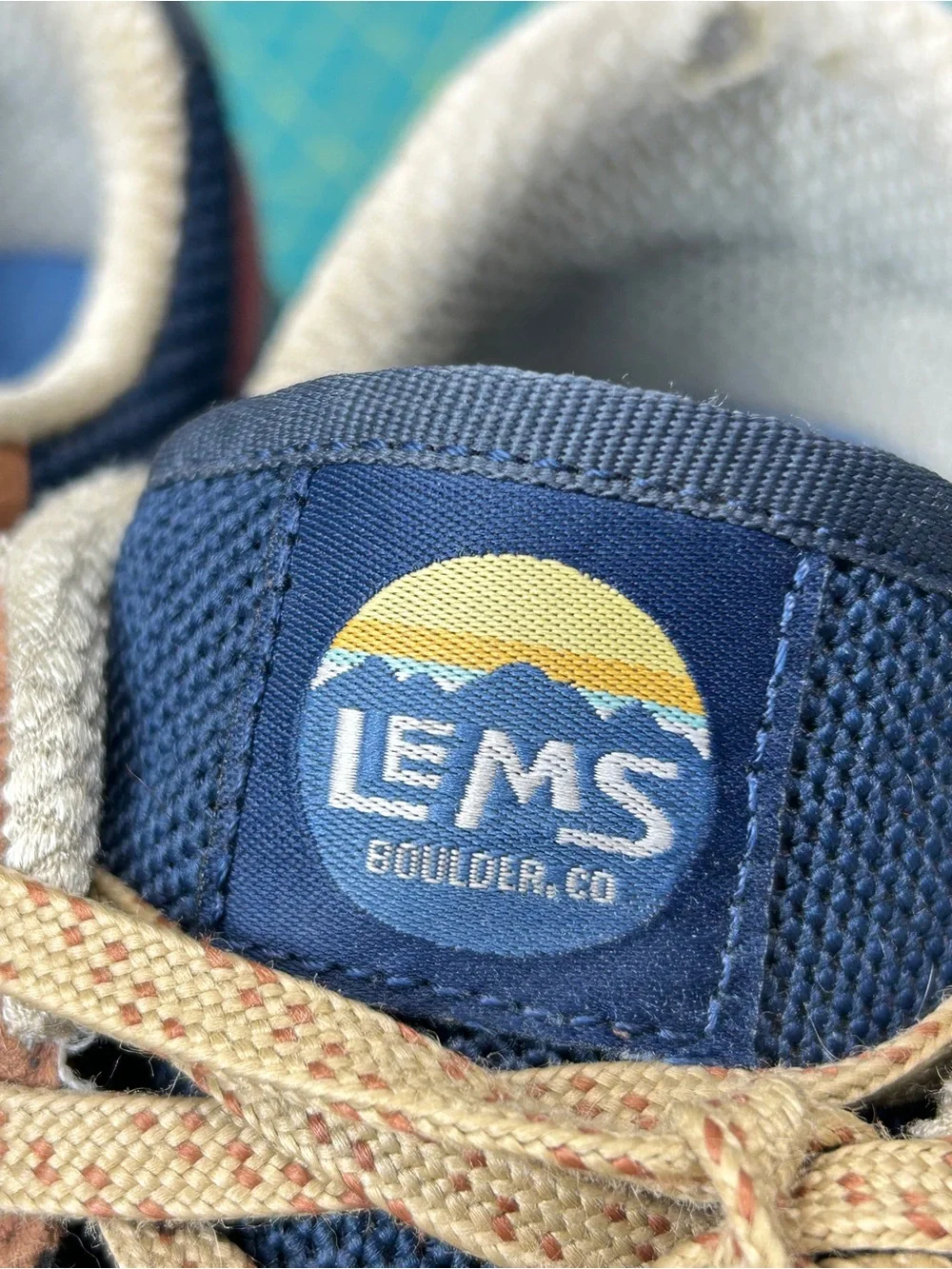 Lems Trailhead Shoes in Brown and Navy